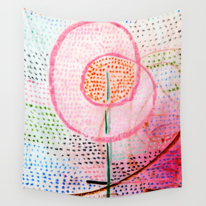 Remix Blossoming  Painting  by Paul Klee Bauhaus  Wall Tapestry