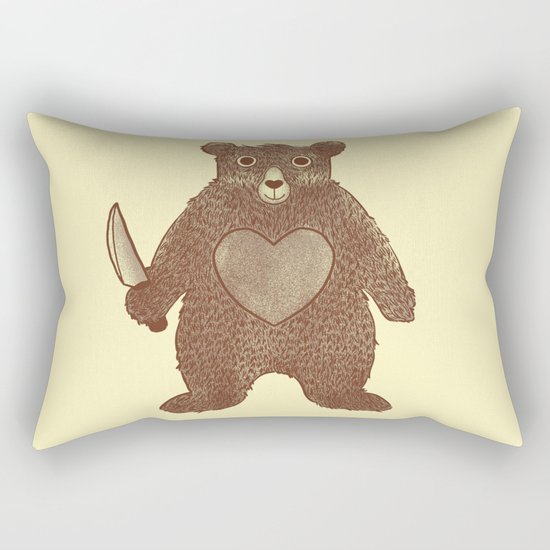 I Love You (Bear) Rectangular Pillow