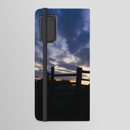 Wooden Fence at the Blue Hour Android Wallet Case