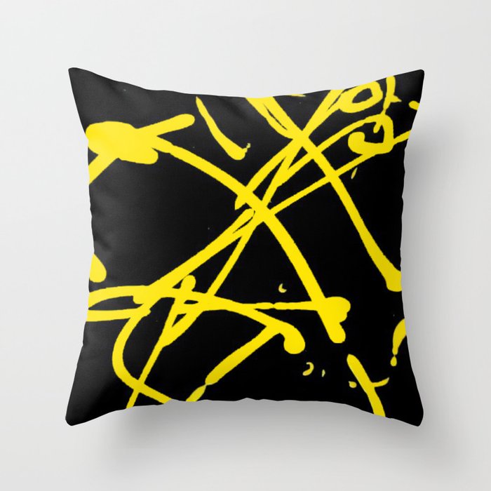Dark top yellow throw