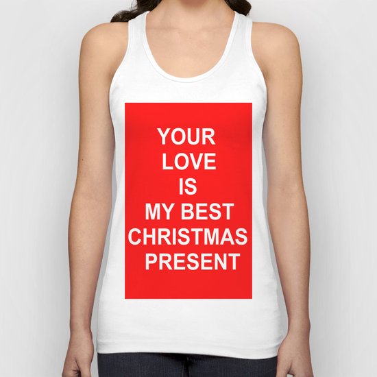 Christmas Red Unisex Tank Top