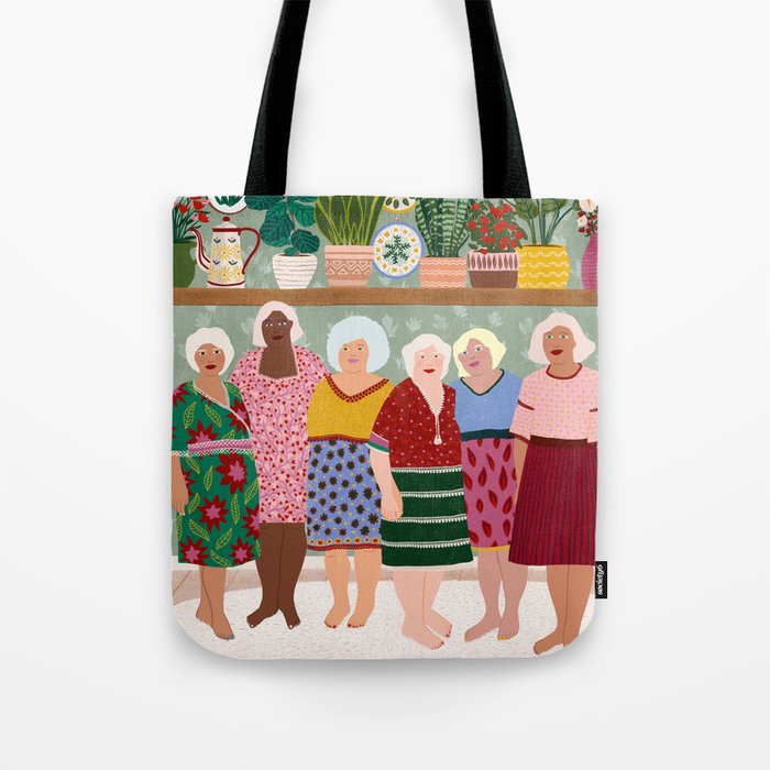 ladies with plants Tote Bag