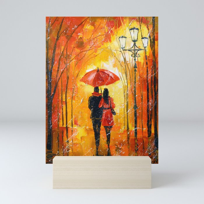 Romance in the Park Mini Art Print