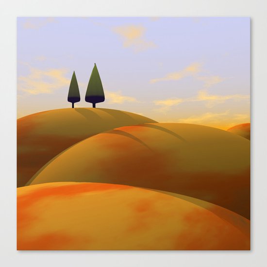 Toscana One (part of diptych) Canvas Print