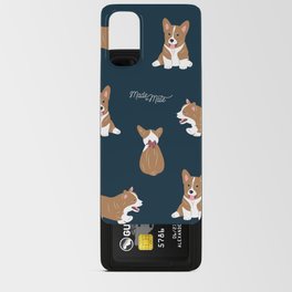 Navy Corgi Android Card Case