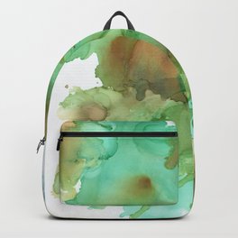 Emerging Backpack | Splatter, Nautical, Organicmovement, Ink, Painting, Autumnvibes, Greenandbrown, Gogreen, Underthesurface, Oceandepth 