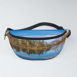 Return to Oxbow - Mount Moran on Autumn Day at Oxbow Bend in Grand Teton National Park Wyoming Fanny Pack | Western, Wyoming, Blue, Landscape, Mountmoran, Grandtetons, Photo, Color, Snakeriver, Oxbowbend 