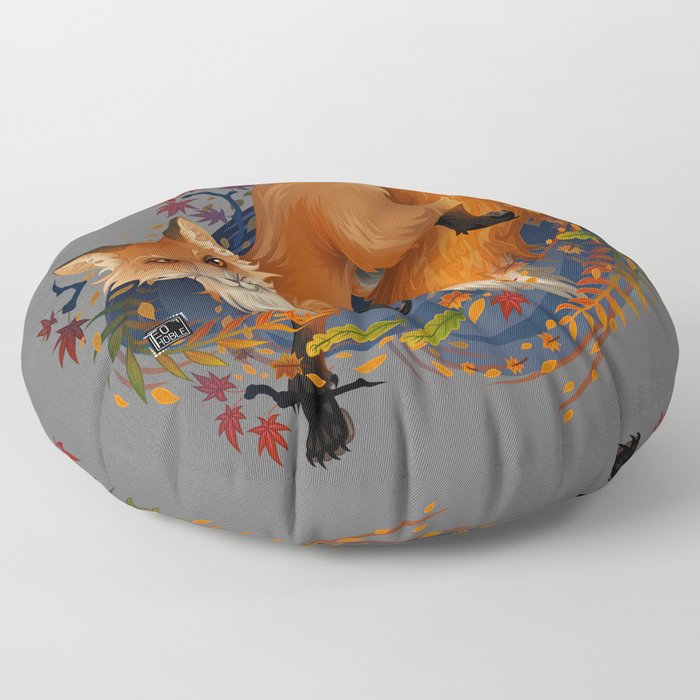 Sly Fox Spirit Animal Floor Pillow