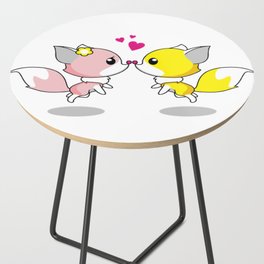 Kissing Cats Side Table