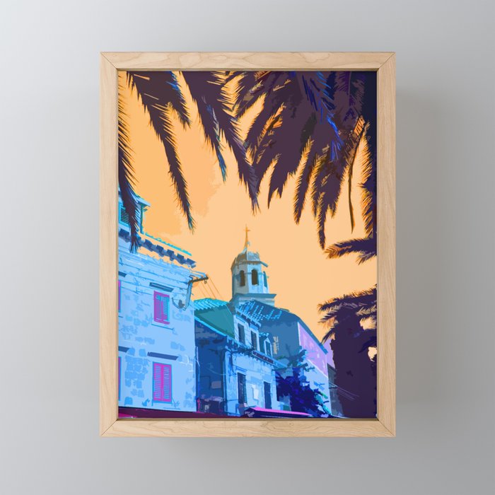 Cavtat Croatia holiday hotel Framed Mini Art Print