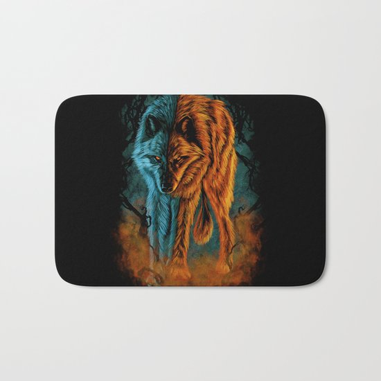 Fire And Ice Bath Mat