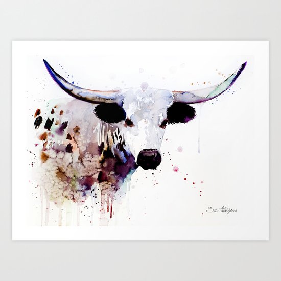 Longhorn Art Print