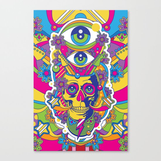 Skulldelic Canvas Print