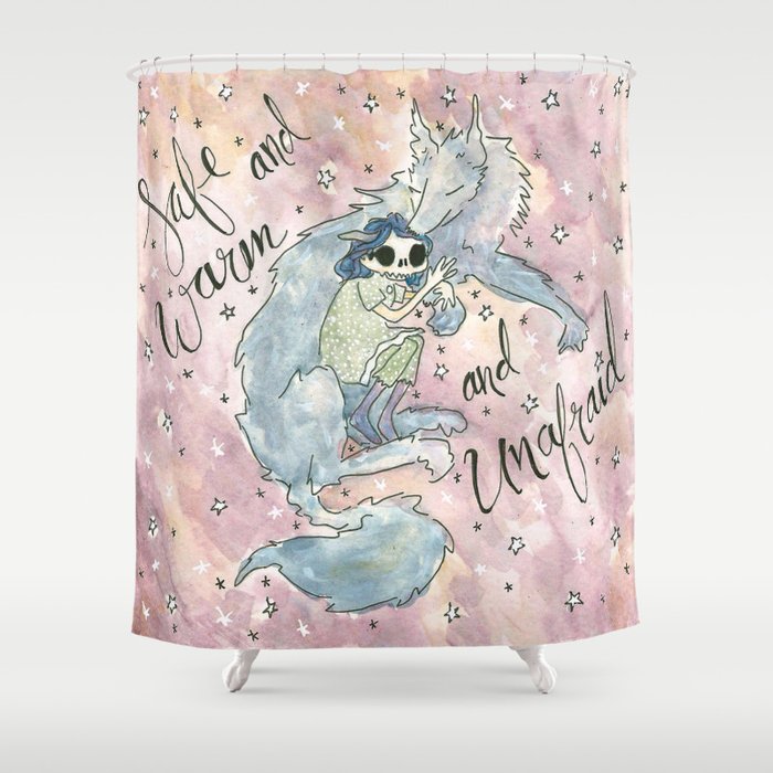 Safety Wolf Shower Curtain