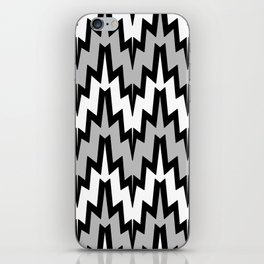 Abstract geometric pattern - gray, black and white. iPhone Skin