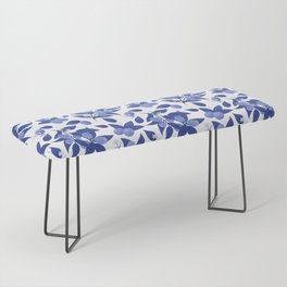 Indigo berries pattern Bench