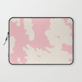Retro Cow Spots on Blush Pink Laptop Sleeve