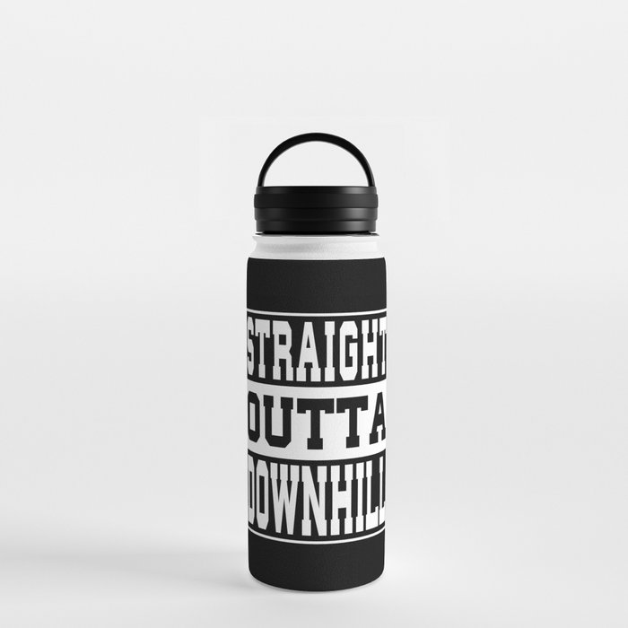 Downhill Saying Funny Water Bottle