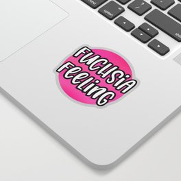 Fuchsia Feeling Logo Sticker