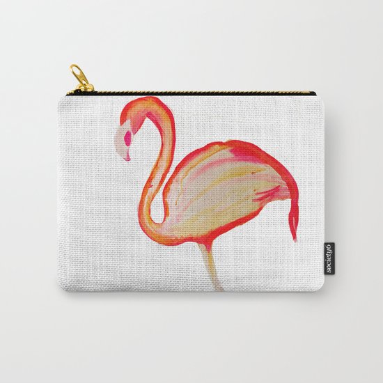Flamingo Pink Carry-All Pouch