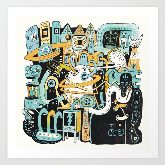 Welcome my son, welcome to the machine Art Print