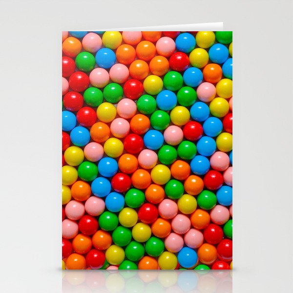 Mini Gumball Candy Photo Pattern Stationery Cards