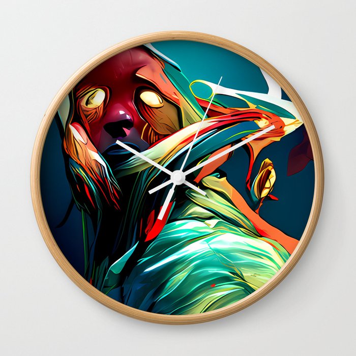 Emotions In Color 001 Wall Clock