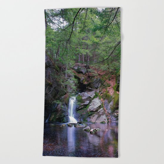 Purgatory Falls NH in May Beach Towel