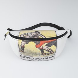 1921 RUGBY At Twickenham Advertising Poster Fanny Pack