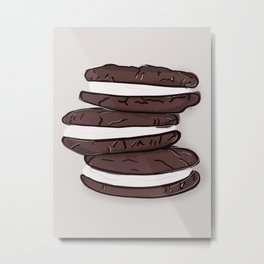 whoopie pie Metal Print | Sugur, Drawing, Digital, Food, Ungry, Stuffing, Chocolate, Mmm, Cookie 