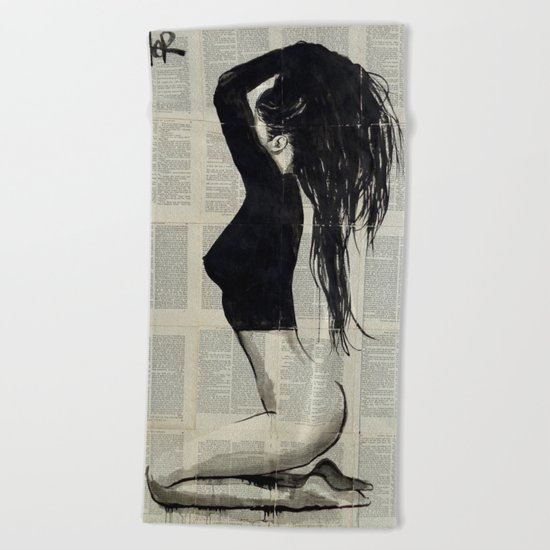 THE BLACK TOP Beach Towel