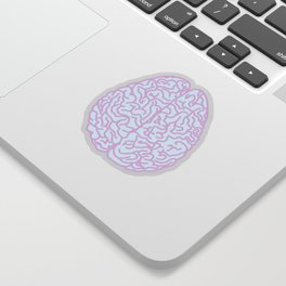 Pastel Brain Sticker