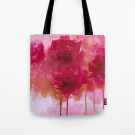 Abstract Drippy Floral 1 Tote Bag