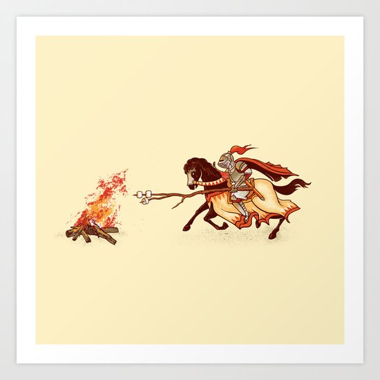 Marshmallow Joust Art Print