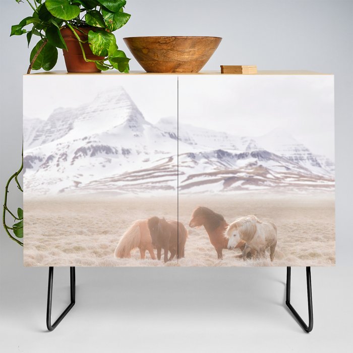 WILD AND FREE 3 - HORSES OF ICELAND Credenza