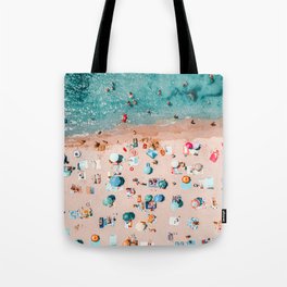 Aerial Ocean Print, Pastel Colors Beach, Sea Beach Print, Coastal Print, Beach Photography, Aerial Beach Print, Bondi Beach Print, Art Print Tote Bag