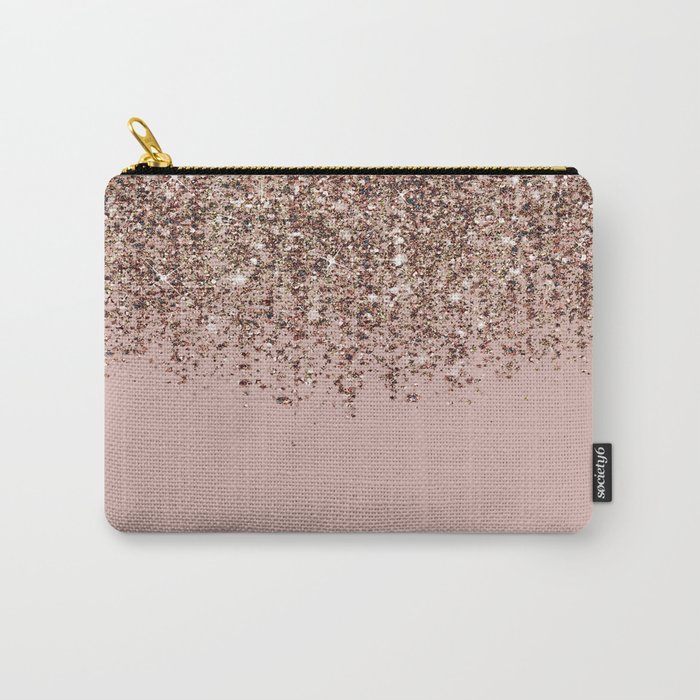 pink and gold purse