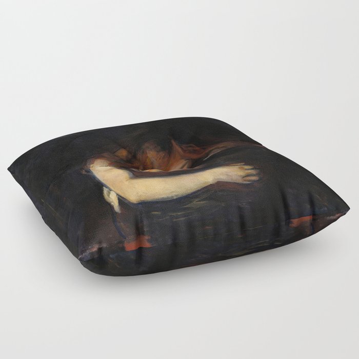 Edvard Munch - Vampire (Love & Pain) Floor Pillow
