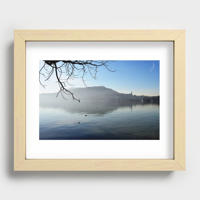 Lac Bleu Annecy, Haute Savoie, France Recessed Framed Print