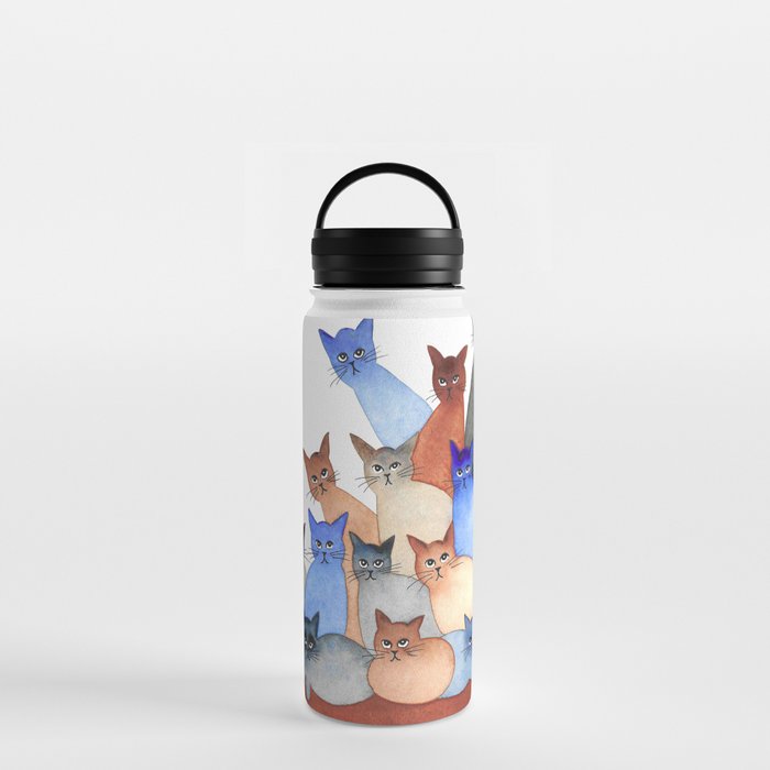 Cat Clowder Water Bottle