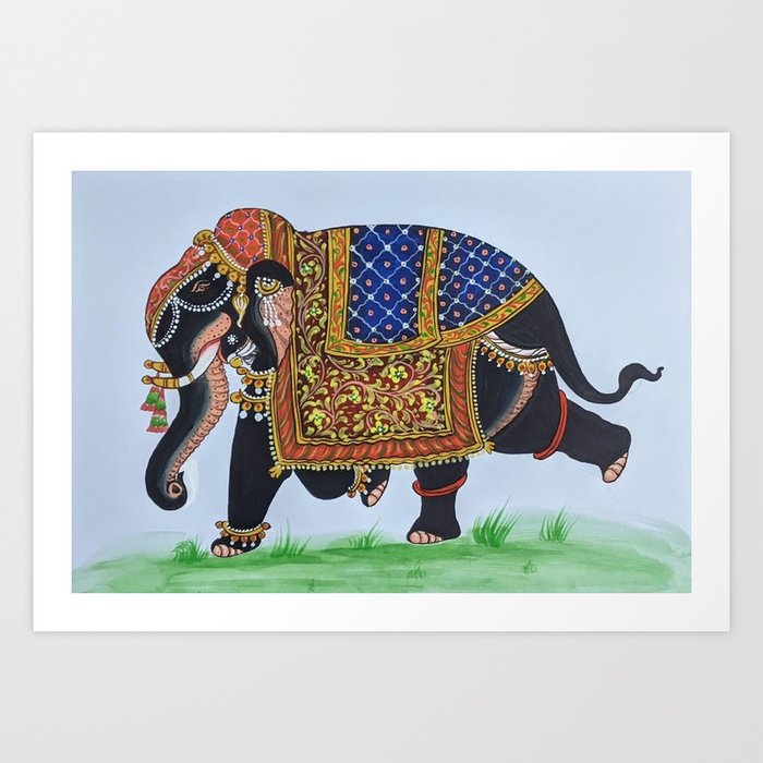 hindu elephant art