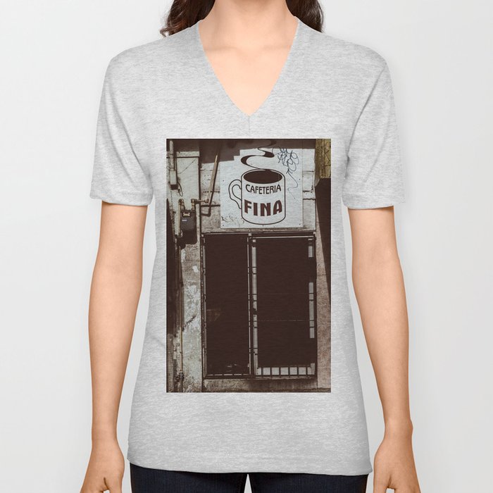 Café Fino V Neck T Shirt