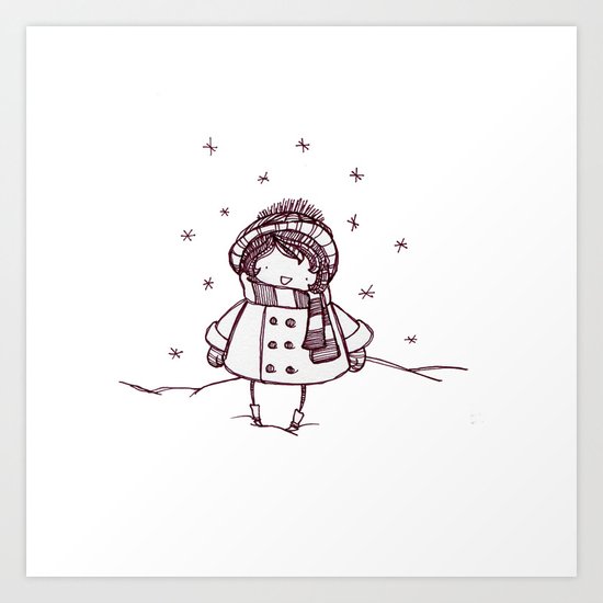Snowfall Art Print
