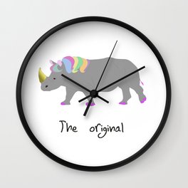 unicorhino - the original Wall Clock