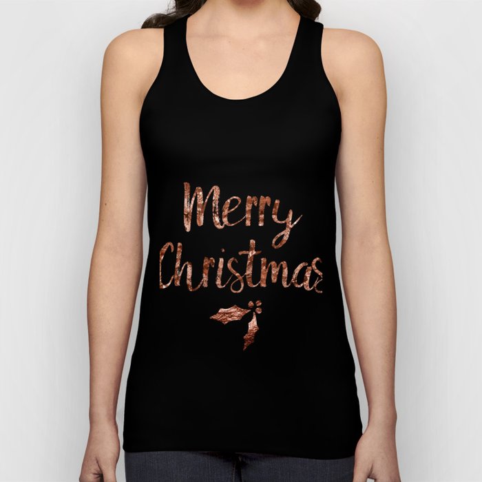 Rose gold Christmas Unisex Tank Top Rose gold Christmas Unisex Tank Top