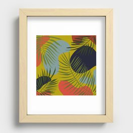 Palm Fronds III Recessed Framed Print