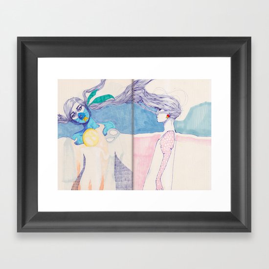 Hair Play 04 Framed Art Print