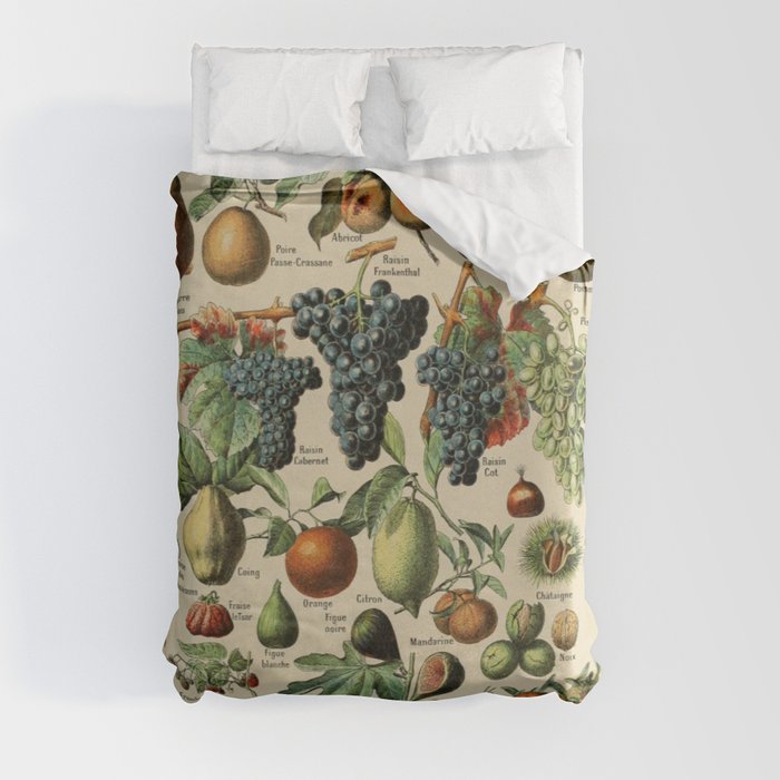 Fruits by Adolphe Millot Duvet Cover