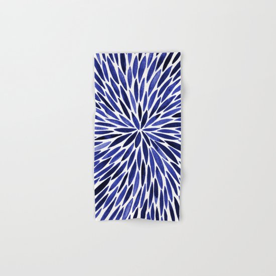 Navy Burst Hand & Bath Towel