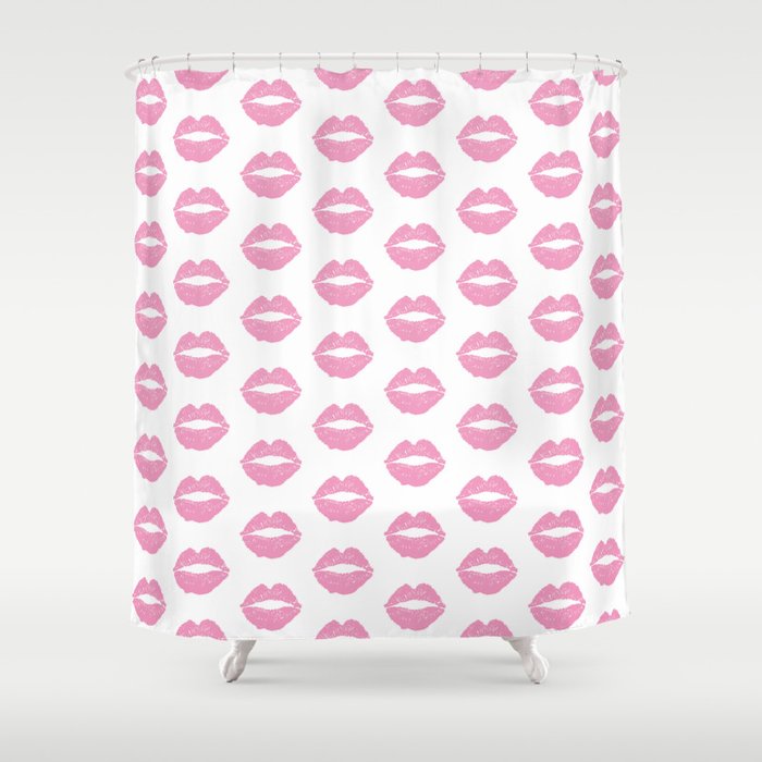 Light Pink Lips Shower Curtain